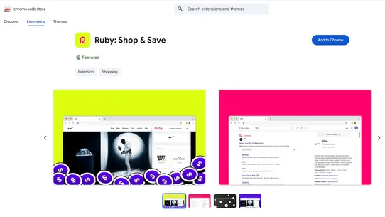 Ruby: Chrome Rewards Booster screenshot