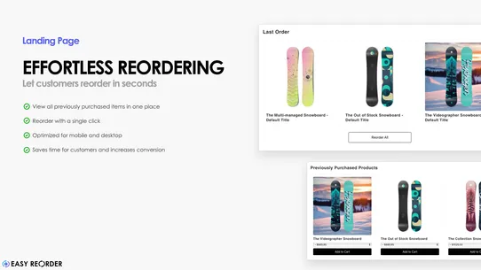 Easy Reorder screenshot