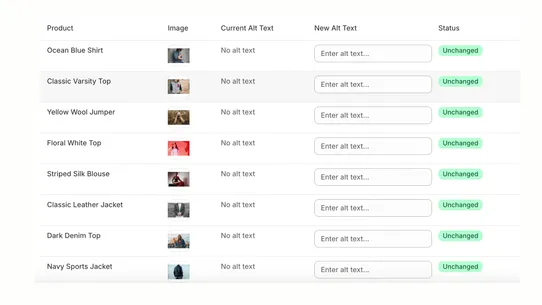 AltMate: Bulk Alt Text Editor screenshot