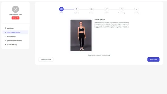 Shaku: Size Recommendation screenshot