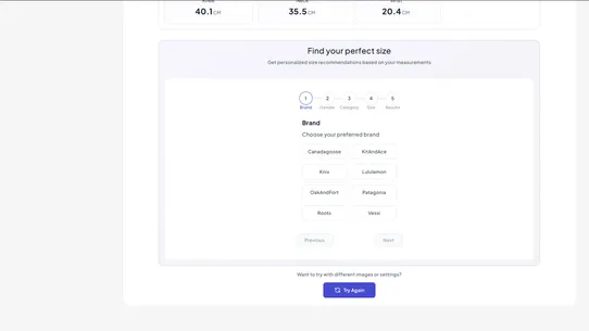 Shaku: Size Recommendation screenshot