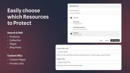 ∞ Password Page + Lock Pages screenshot