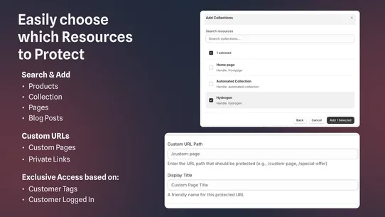 ∞ Password Page + Lock Pages screenshot