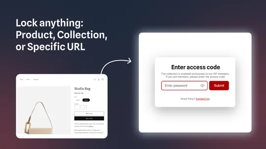 ∞ Password Page + Lock Pages screenshot
