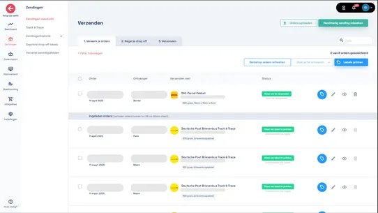 Intime Verzenden screenshot