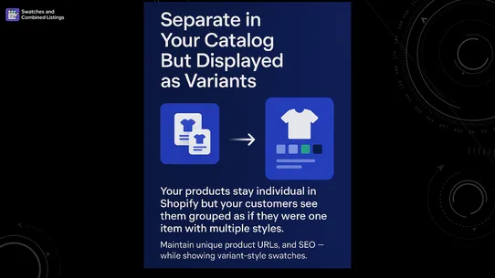 Swatches and Combined Listings screenshot