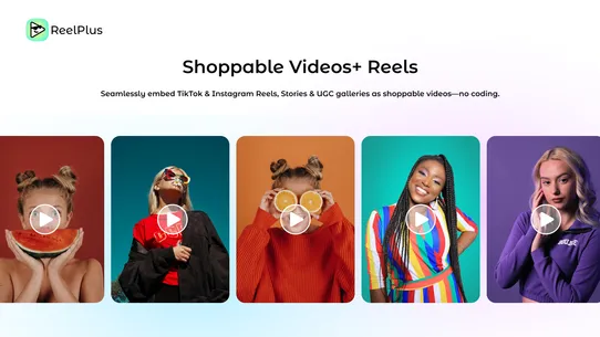 ReelPlus‑Shoppable Videos Reel screenshot