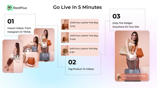 ReelPlus‑Shoppable Videos Reel screenshot