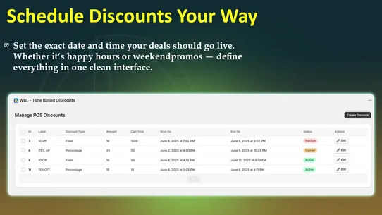 WBL ‑ Time Based Discounts screenshot