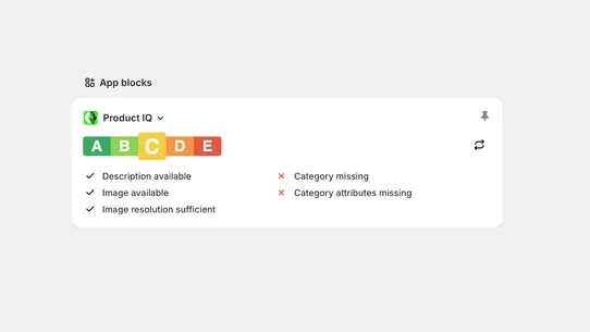 Product IQ screenshot