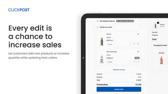 CP: Order Editing &amp; Upsell screenshot