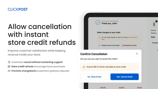 CP: Order Editing &amp; Upsell screenshot