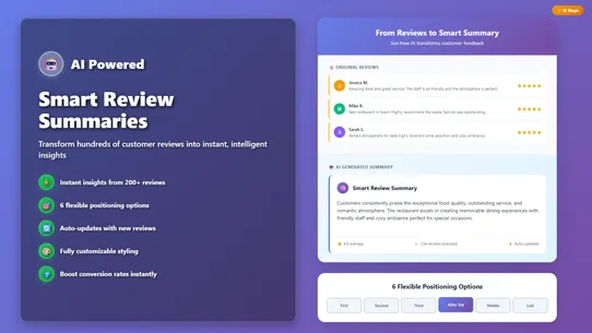 Google Reviews Trust Badges HP screenshot