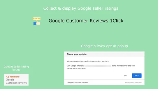 Google Reviews Trust Badges HP screenshot