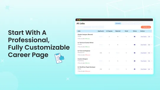 Jobly ‑ Career Page Builder screenshot