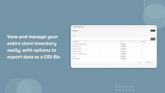 Ests Inventory Sync screenshot