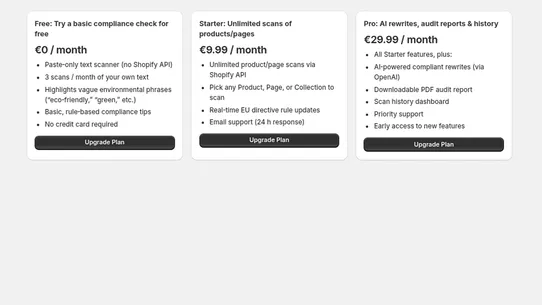 GreenScan: EU Green Compliance screenshot