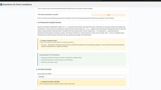 GreenScan: EU Green Compliance screenshot