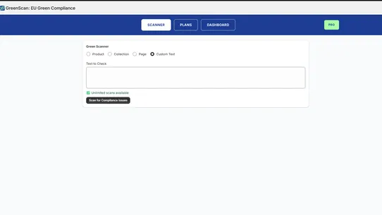 GreenScan: EU Green Compliance screenshot