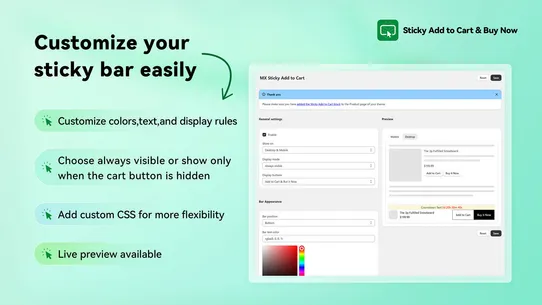 MX Sticky Add to Cart screenshot