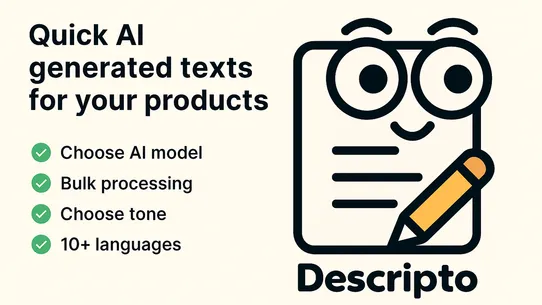 Descripto: AI Descriptions screenshot