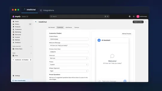 Intellichat ‑ AI Chatbot screenshot