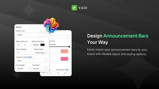 Vadi ‑ Quick Announcement Bar screenshot