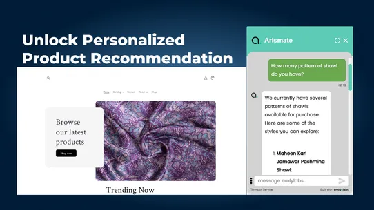 ArisMate AI Chatbot screenshot