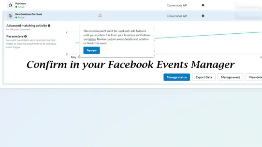 Facebook New Customer Tracking screenshot