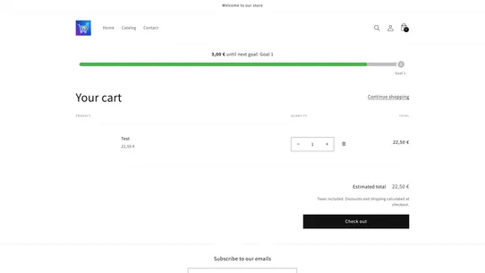 Custom Cart Goals screenshot
