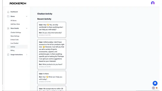 Rocketch Support Assistant screenshot