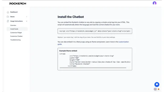 Rocketch Support Assistant screenshot
