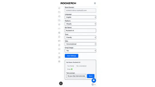 Rocketch Support Assistant screenshot