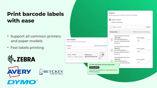 AutoScan Retail Barcode Labels screenshot