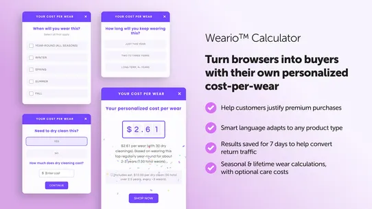 Weario – Price Per Wear screenshot