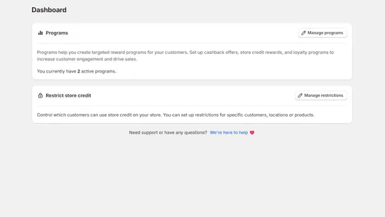 Store Credit Cashback ‑ SCC screenshot