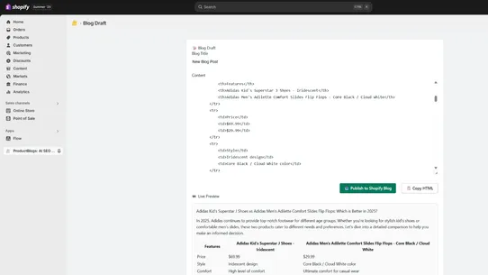 ProductBlogs: AI SEO Traffic screenshot