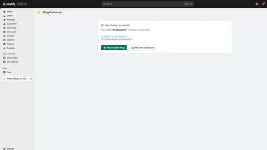 ProductBlogs: AI SEO Traffic screenshot
