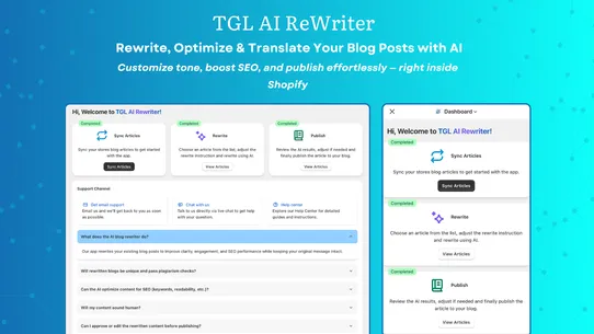 AI Content Rewriter by TGL screenshot