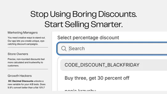 DC Decimal Discounts screenshot