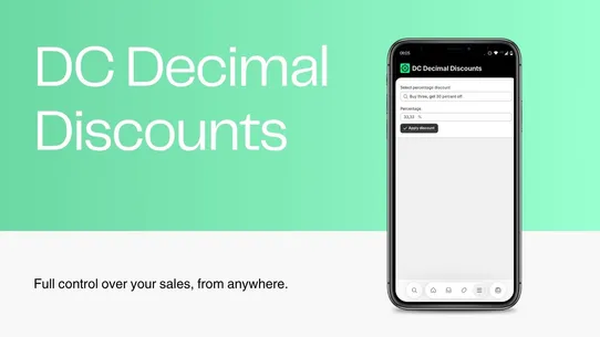 DC Decimal Discounts screenshot