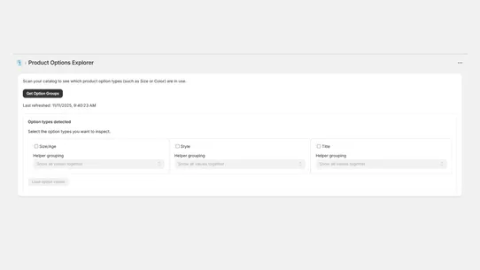 Variant Organizer screenshot