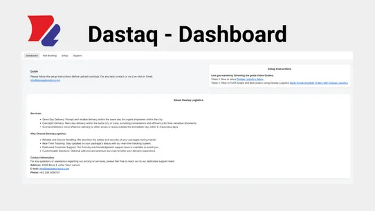 Dastaq Logistics screenshot