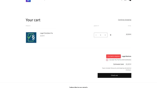 Legal Checkbox Pro screenshot