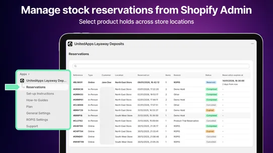 UnitedApps Layaway Deposits screenshot