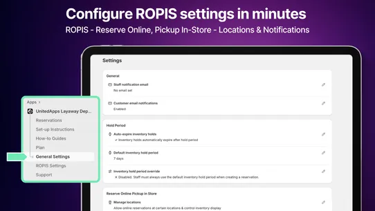 UnitedApps Layaway Deposits screenshot