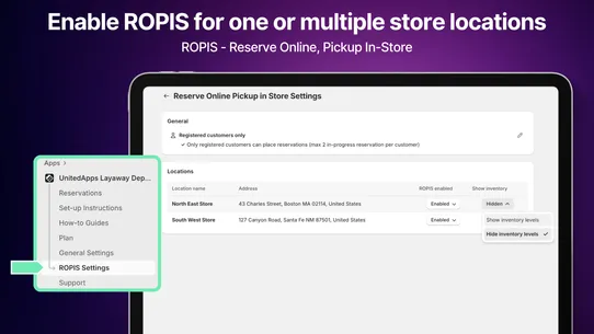 UnitedApps Layaway Deposits screenshot