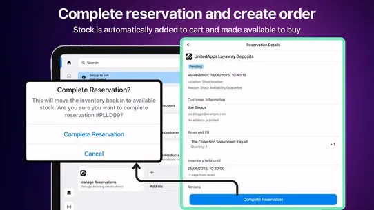UnitedApps Layaway Deposits screenshot