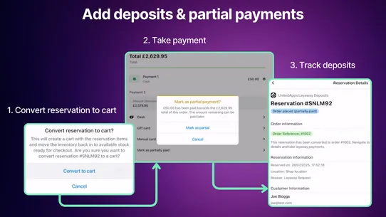 UnitedApps Layaway Deposits screenshot