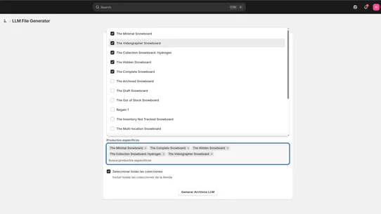 LLMs.txt Generator screenshot